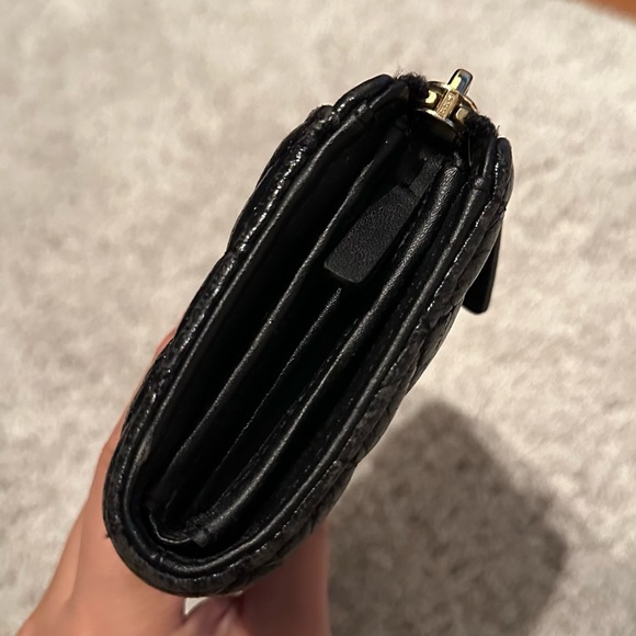 Kate Spade - Quilted Leather Zip Around Wallet - Black - Picture 6 of 15